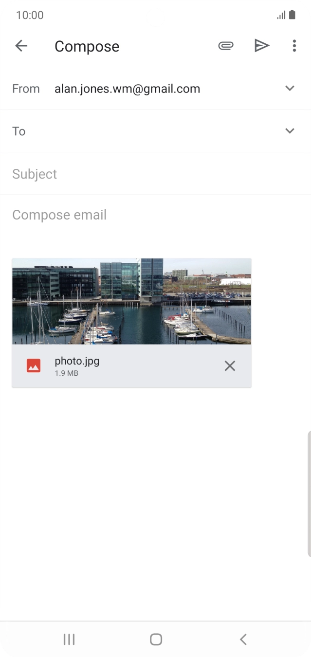 Press the field next to 