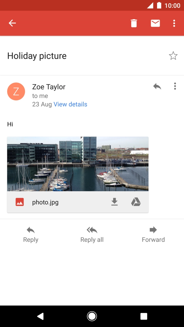 Press Reply and key in the required text.