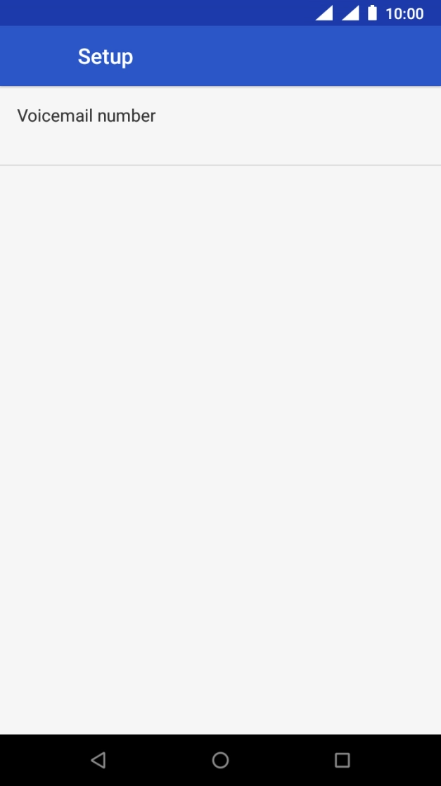 Press Voicemail number.