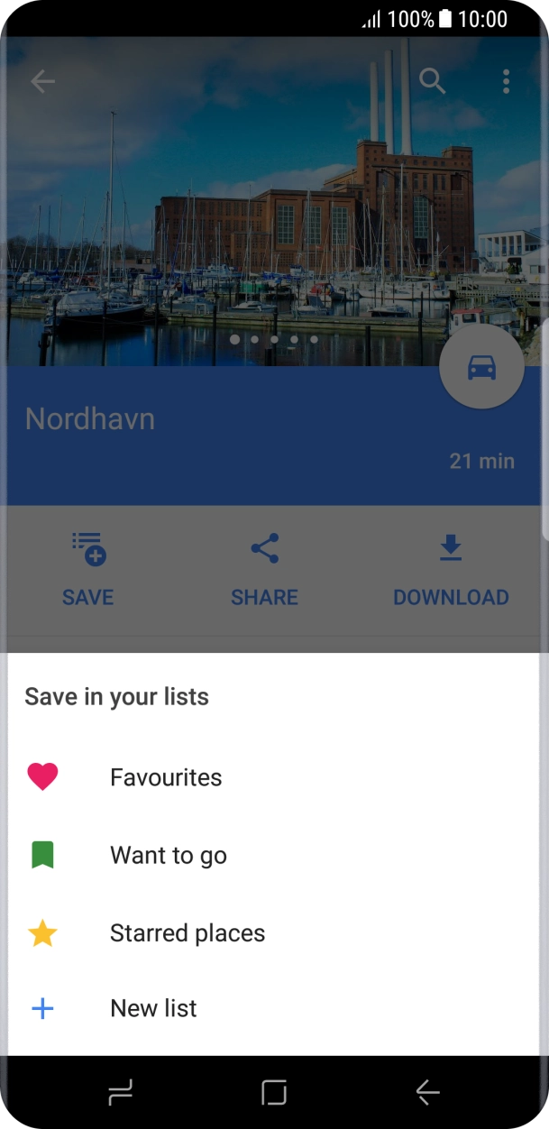 Press the required setting.