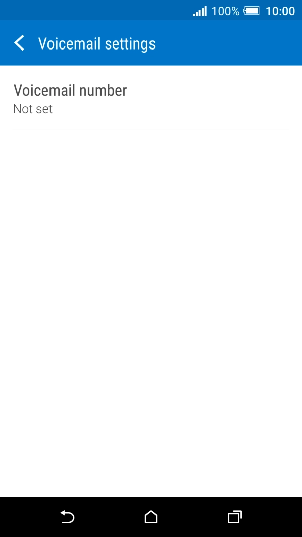 Press Voicemail number.