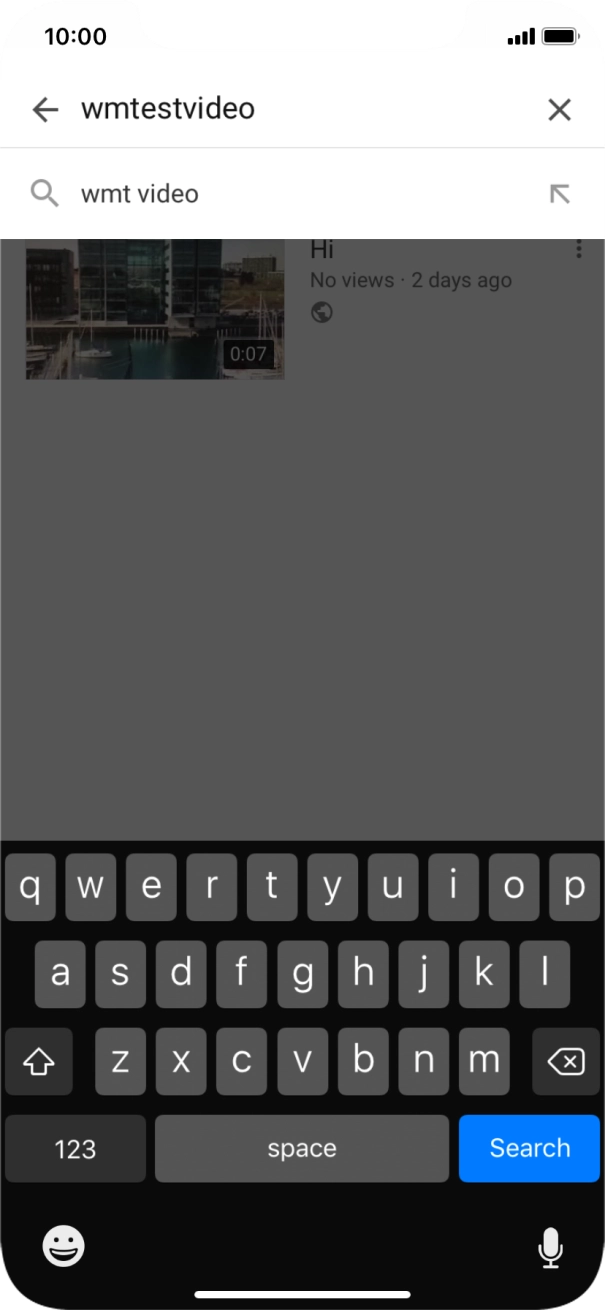 Key in the required search word and press Search.