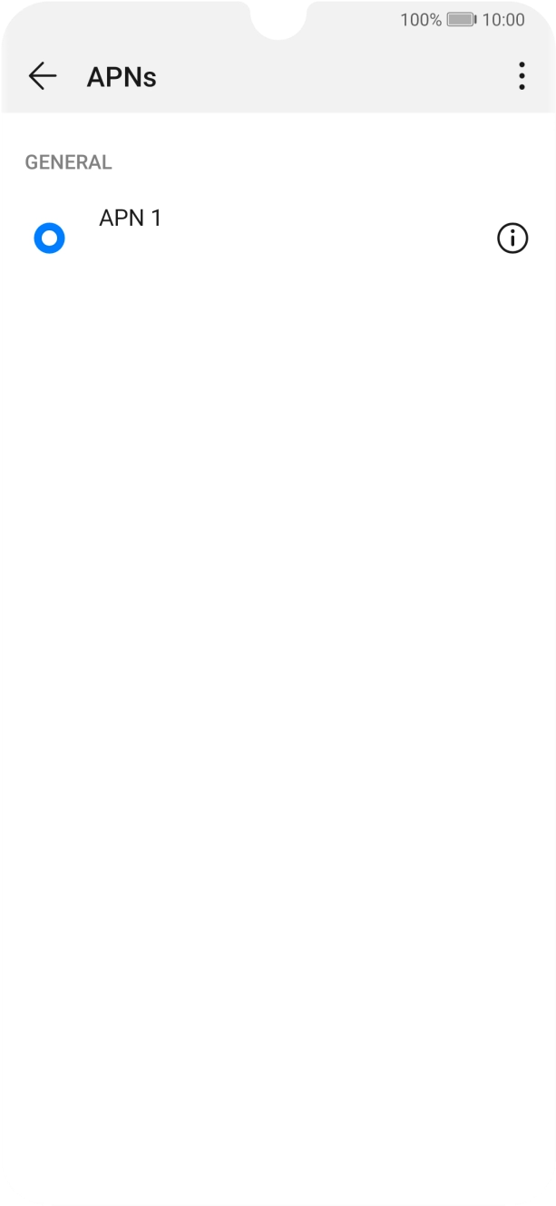 Press the menu icon.