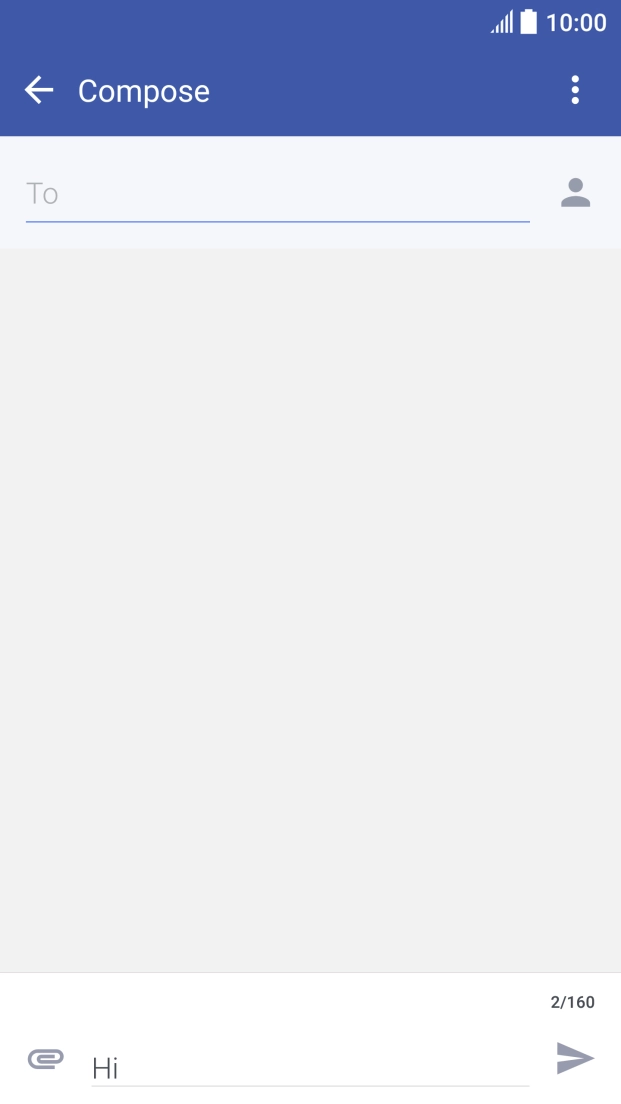 Press To and key in the first letters of the recipient's name. Press To and key in the first letters of the recipient's name.