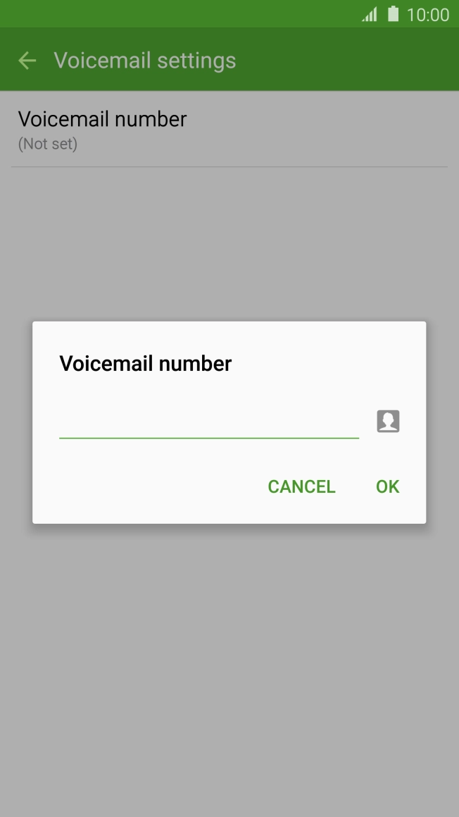 Key in +61101 and press OK.