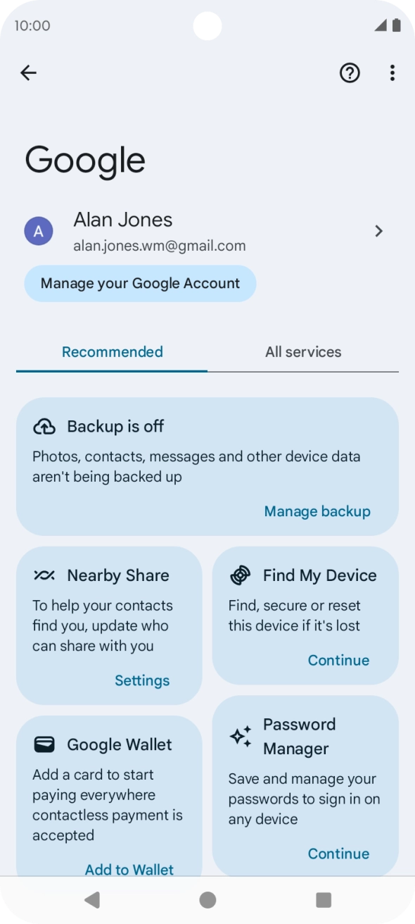 Press Find My Device. Press Find My Device.