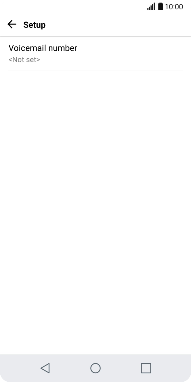 Press Voicemail number.