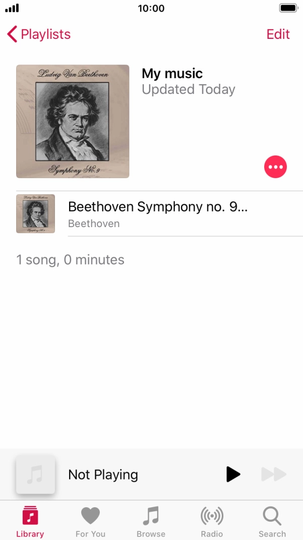 Go to the required category or playlist and press the required audio file.