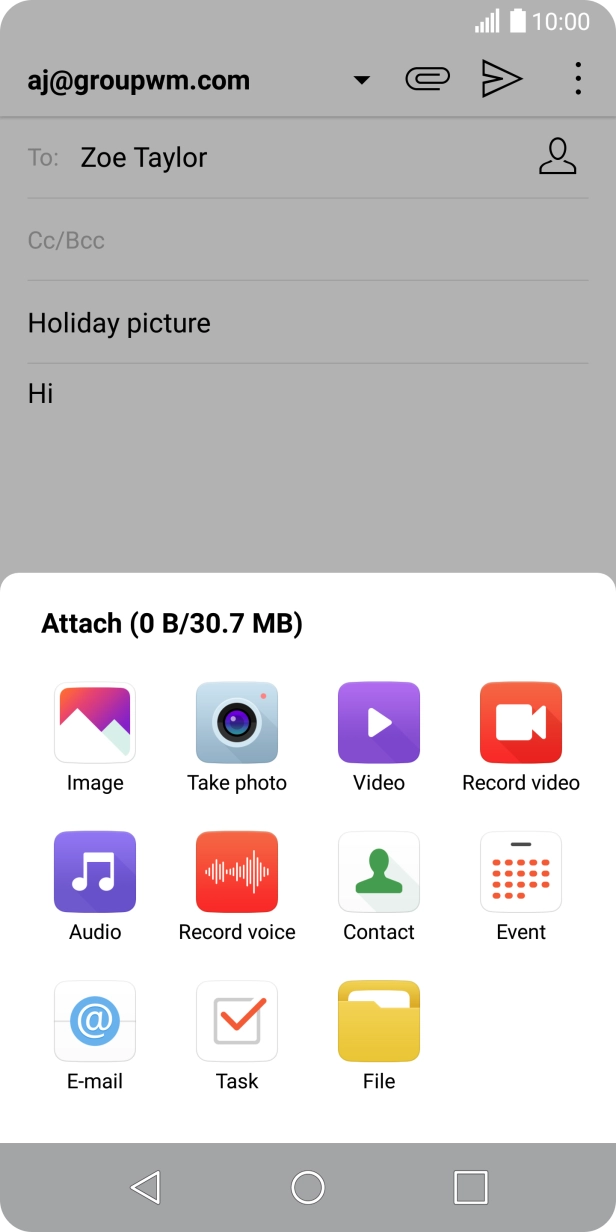Press File and go to the required folder.