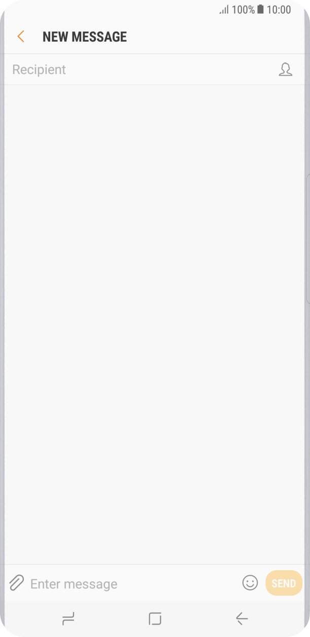 Press the search field and key in the first letters of the recipient's name.