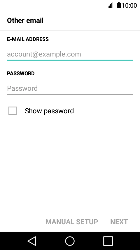 Press the field below 