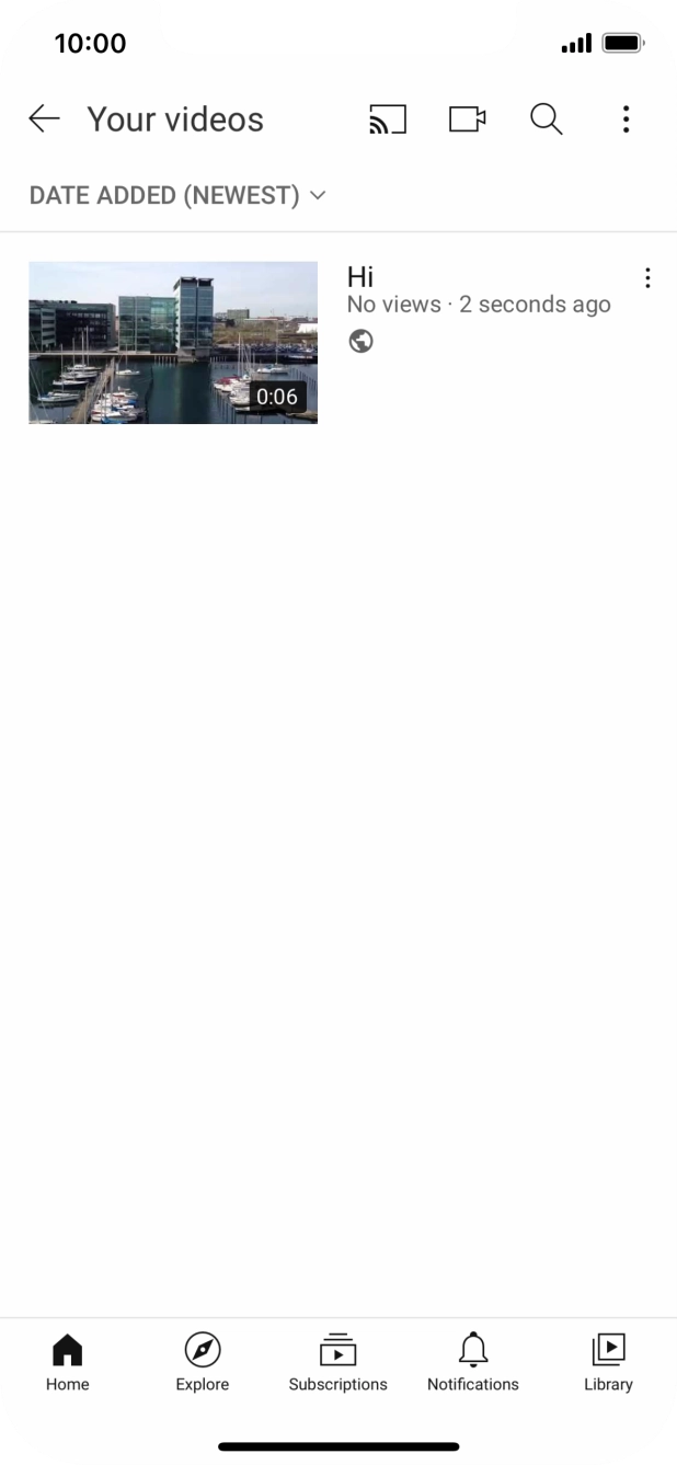 Press the search icon.