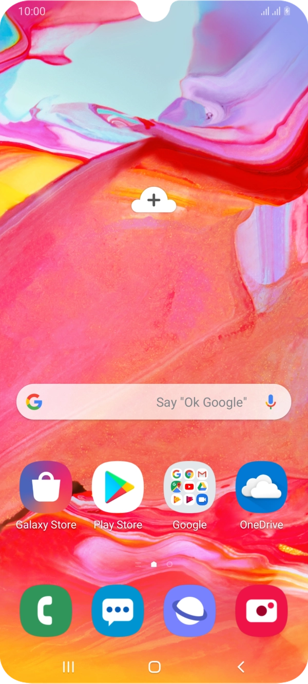 When the battery charging icon is displayed, the battery is charging.