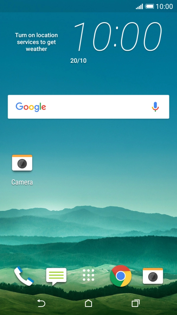 Press the Home key to return to the home screen.