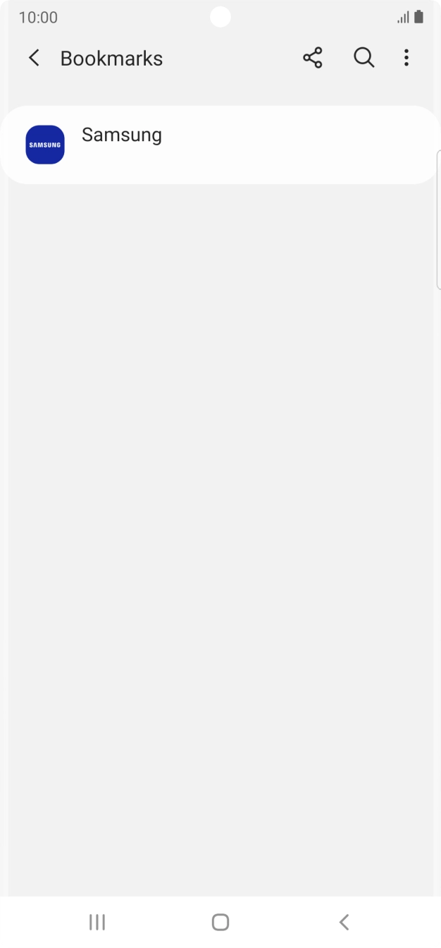 Press the required bookmark.