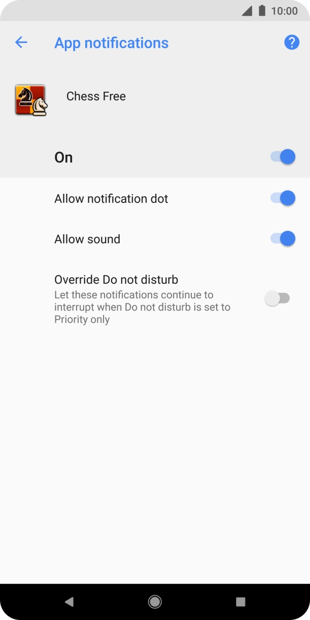 Press the upper indicator to turn the function on or off.