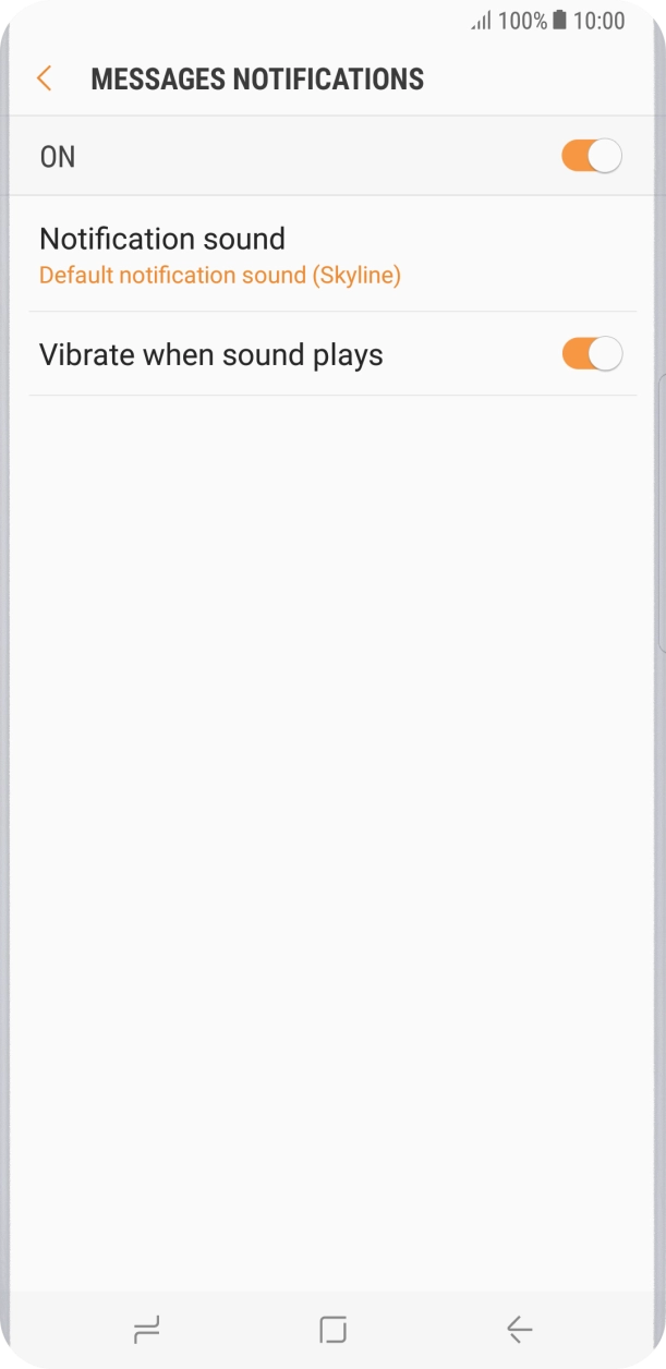Press Notification sound.