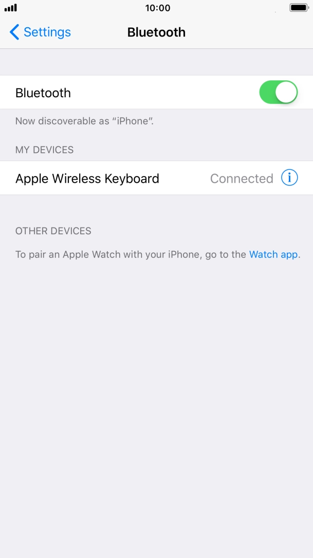 Press the Home key to return to the home screen.