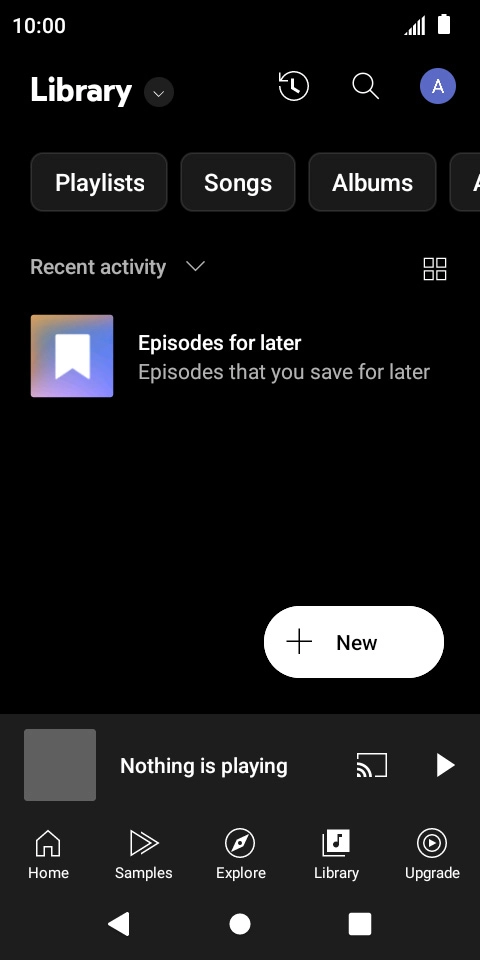 Press the drop down list.