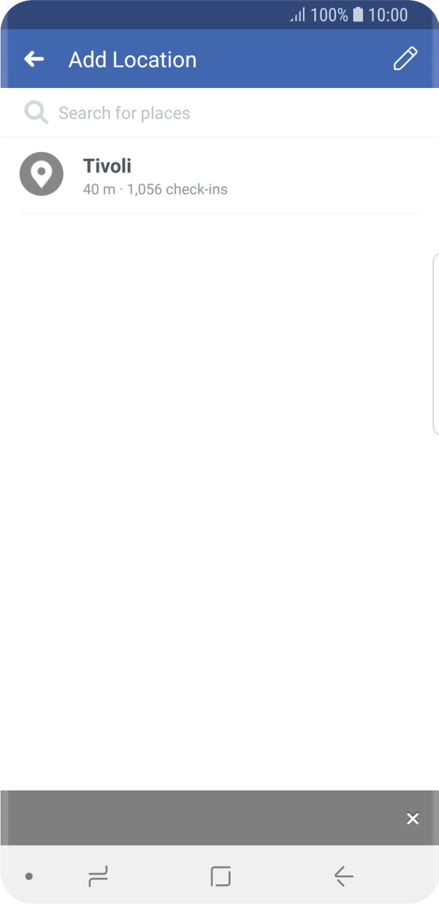 Press the search field and key in the required search word.