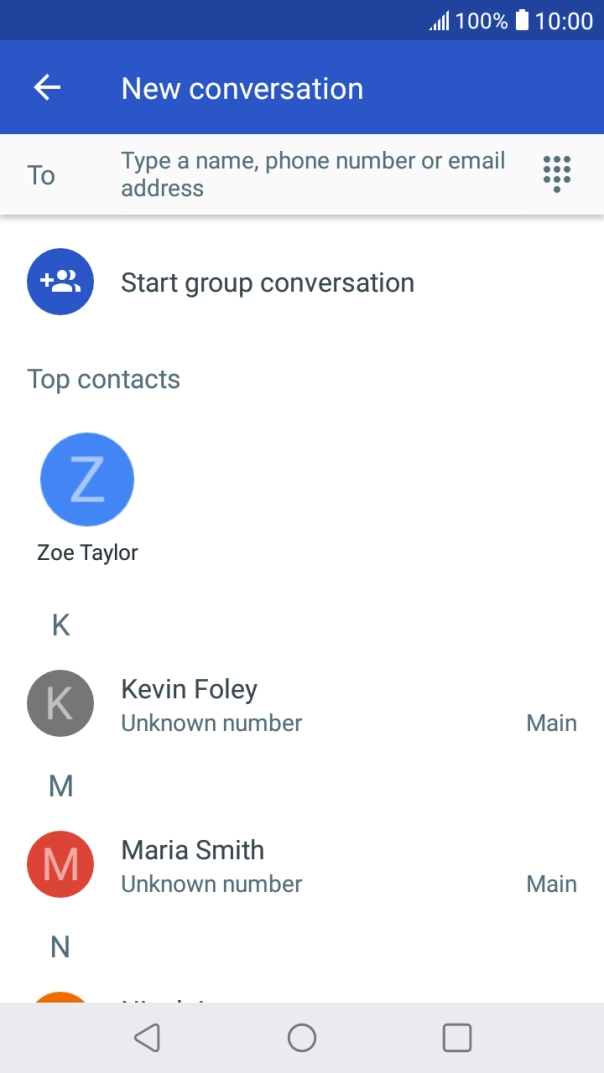 Press the field next to 