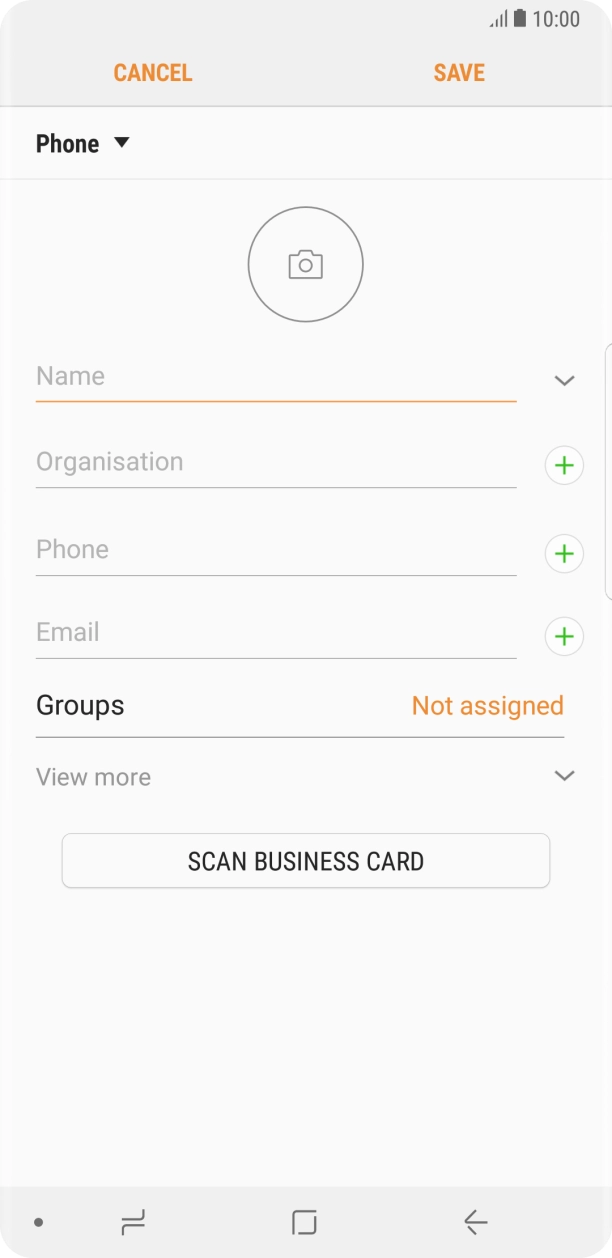 Press the address book drop down list.