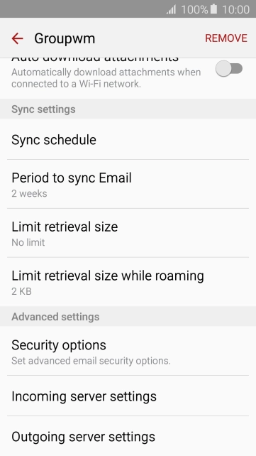 Press Sync schedule. Press Sync schedule.