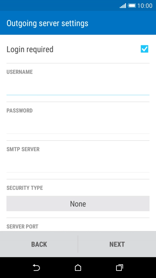 Press the field below 