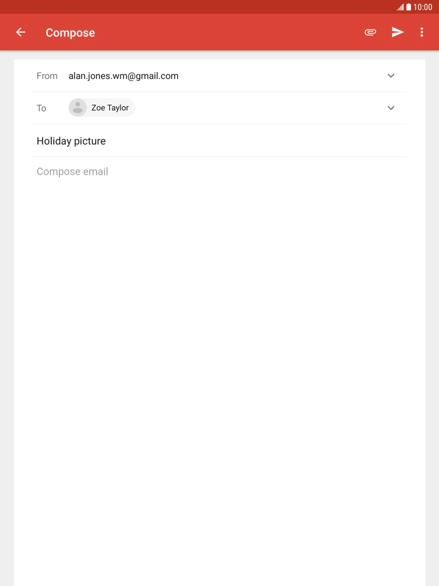 Press the text input field.