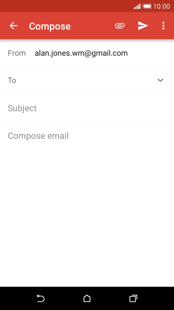 Press To and key in the first letters of the recipient's name.