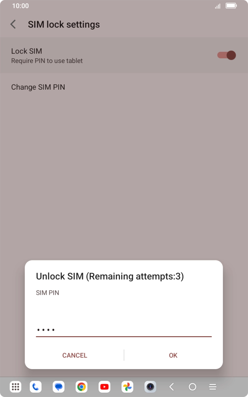 Key in your PIN and press OK.