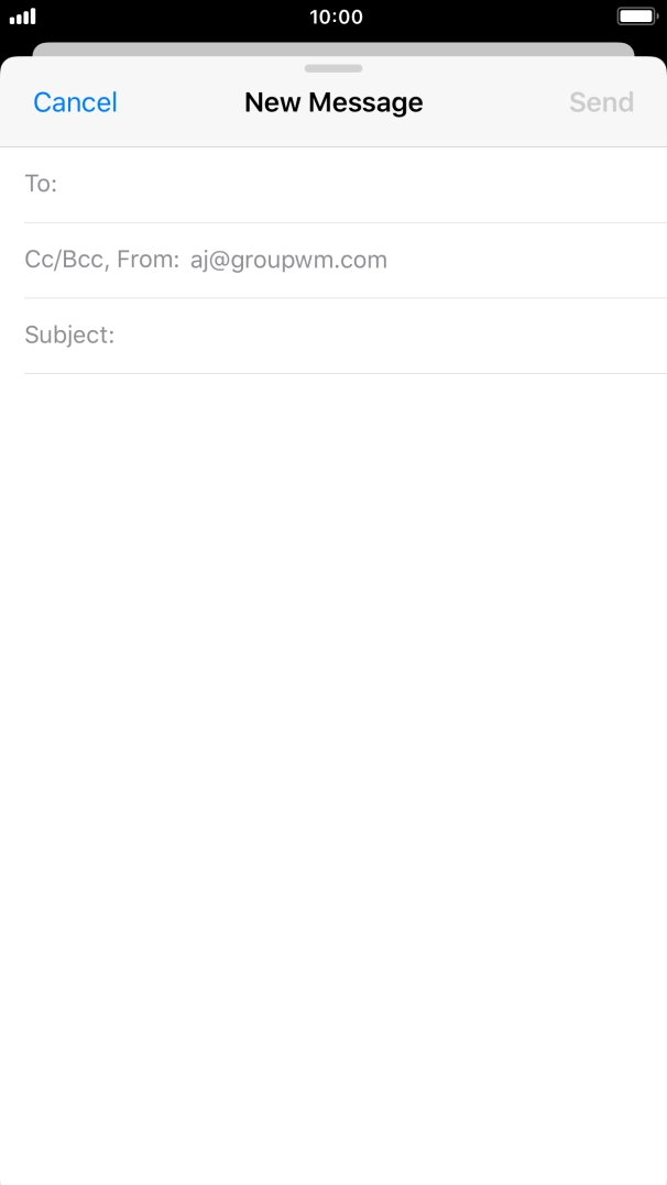 Press To and key in the first letters of the recipient's name.