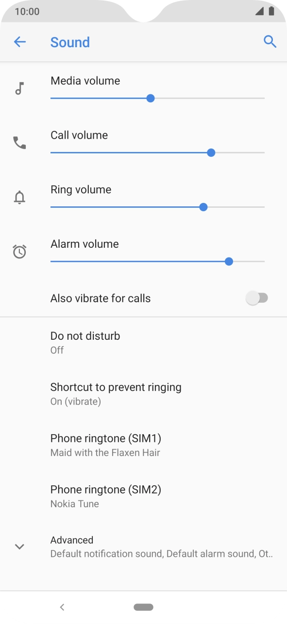 Press the Home key to return to the home screen.