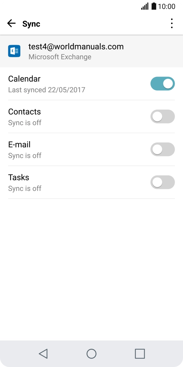 Press the menu icon.