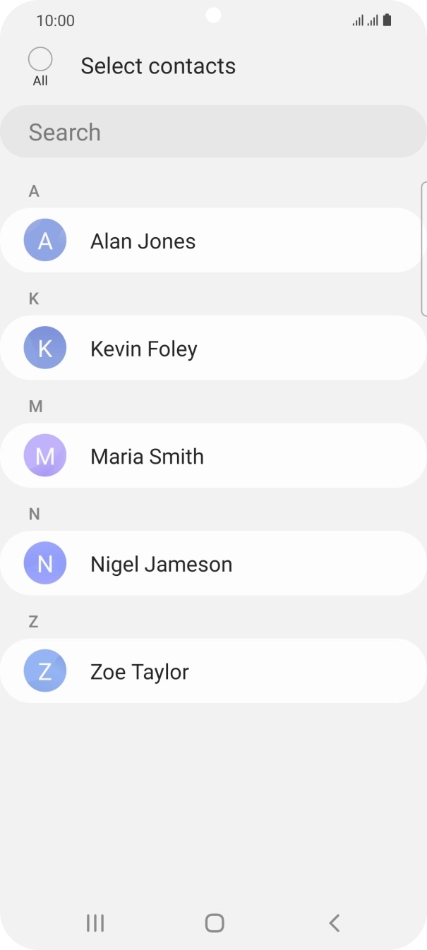 Press the field above 