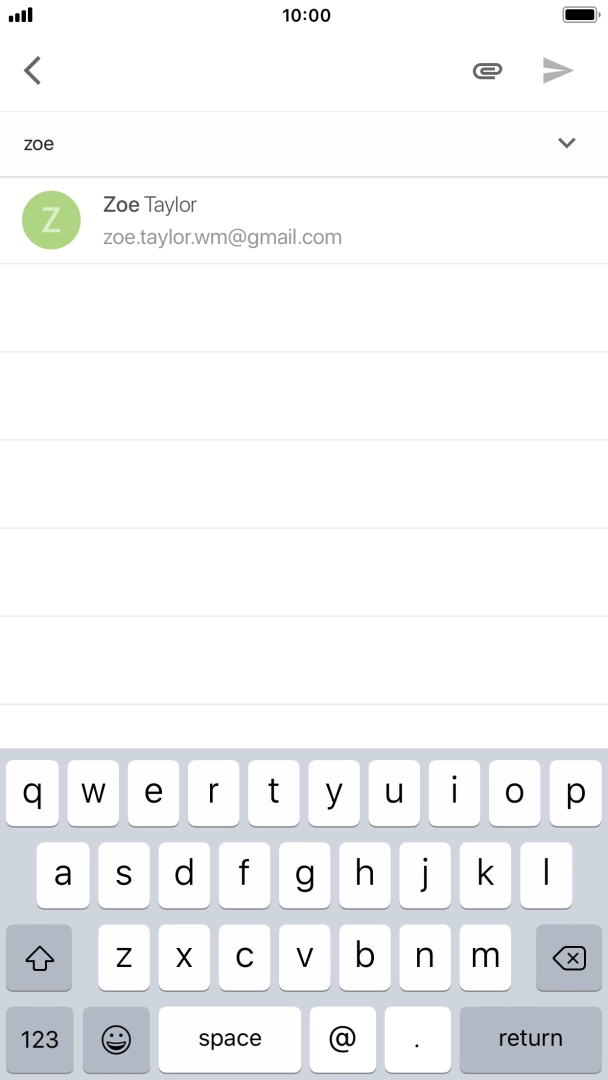 Press the required contact.