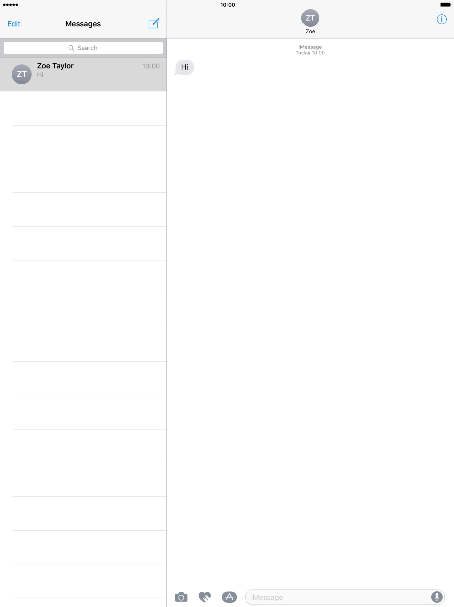 Press the Home key to return to the home screen.