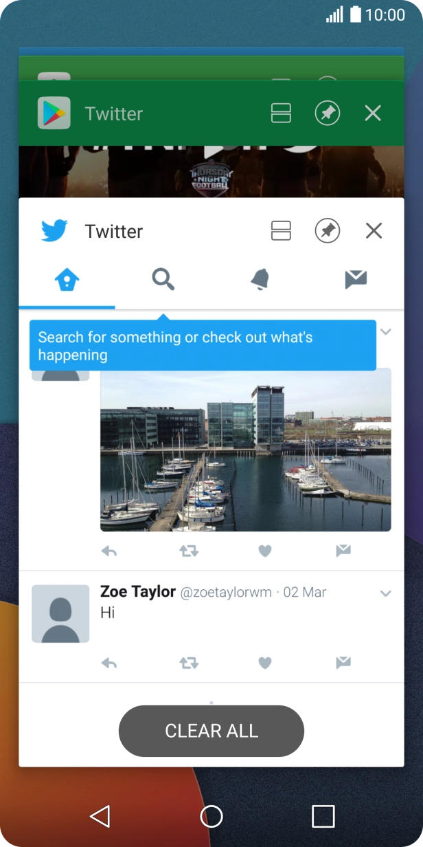 To end one running application, slide your finger right on the required application. To end one running application, slide your finger right on the required application.