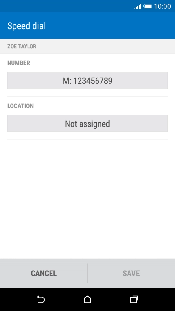 Press the field below 