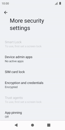 Press SIM card lock. Press SIM card lock.