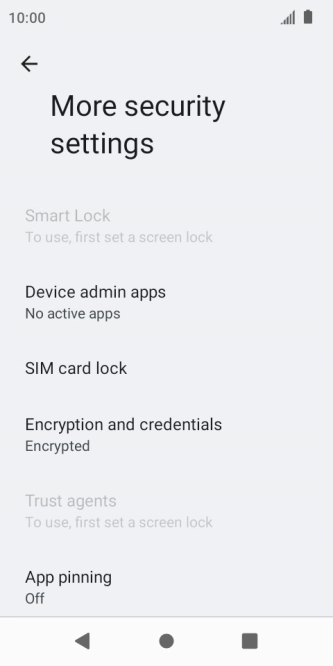 Press SIM card lock. Press SIM card lock.