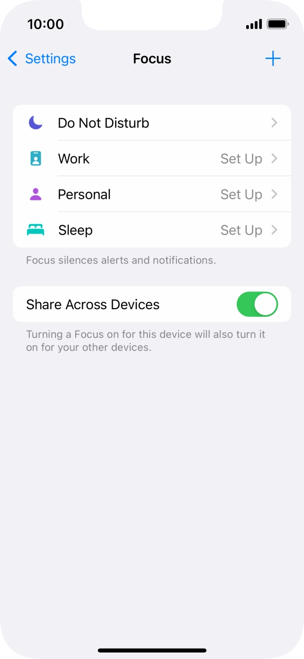 Press Do Not Disturb.