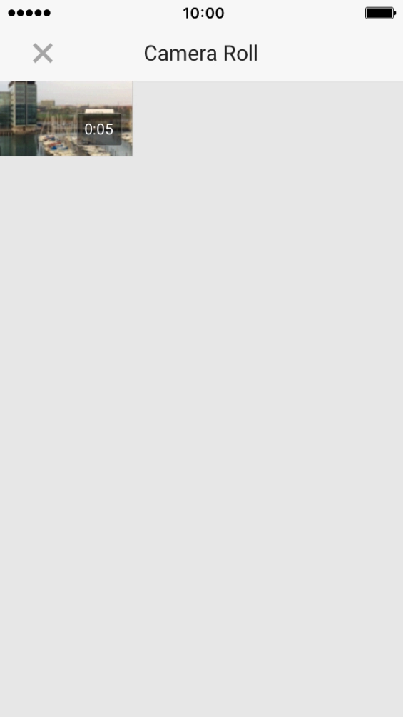 Press the required video clip.