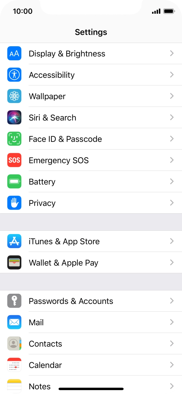 Press Display & Brightness.