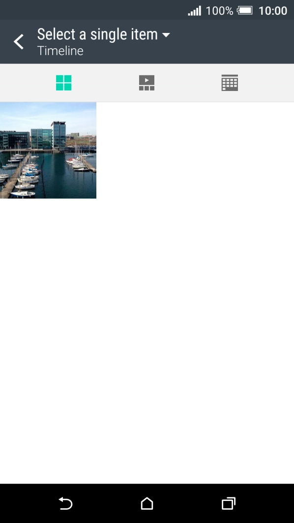 Press the drop down list at the top of the screen.