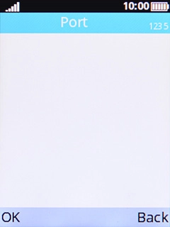 Key in 80 and press the Left selection key. Key in 80 and press the Left selection key.