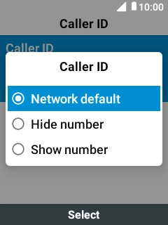 Press Show number to turn on caller identification.