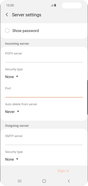 Press the drop down list below Press the drop down list below