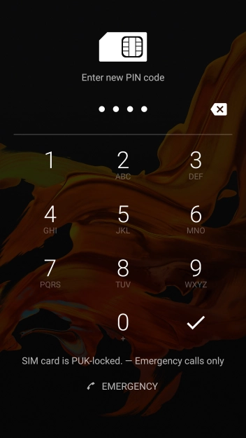 Key in a new four-digit PIN and press the confirm icon. Key in a new four-digit PIN and press the confirm icon.