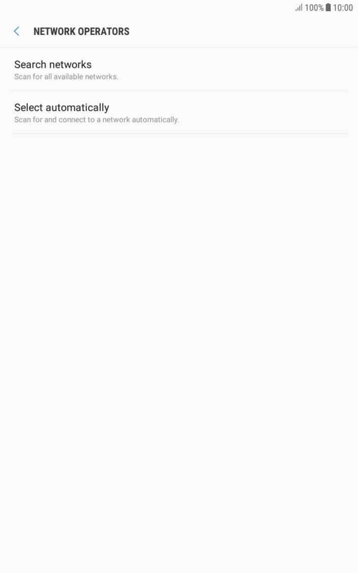 Press Search networks and your tablet will search for networks. Press Search networks and your tablet will search for networks.